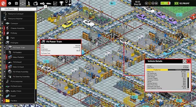 Game mô phỏng quy trình sản xuất xe hơi - Production Line