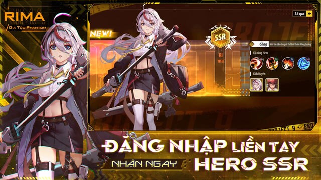 Đăng nhập hằng ngày, nhận ngay Hero SSR
