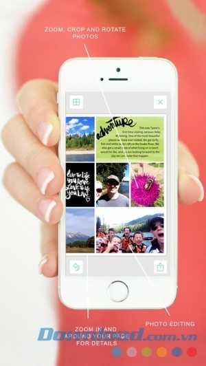 Phóng to thu nhỏ ảnh