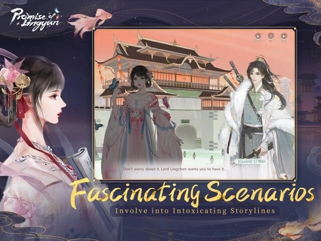 Promise of Lingyun có nhiều kịch bản hấp dẫn cho người chơi thưởng thức