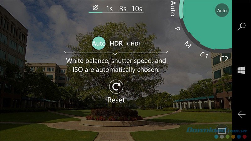 Chế độ tự động dễ dàng