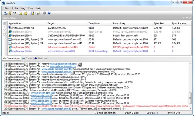 Cấu hình Proxifier linh hoạt để kiểm soát mạng toàn diện