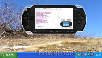 PSP Web Browser Simulator