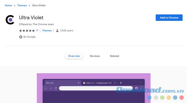 Cài đặt theme Chrome cực dễ với 1 nút bấm