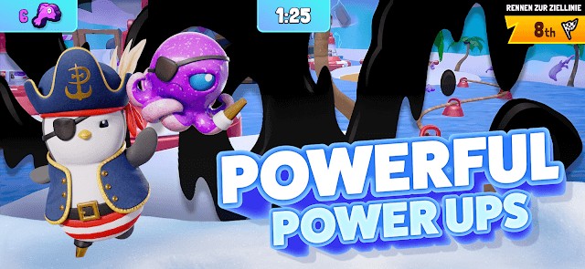 Sử dụng các Power-up mạnh mẽ để cuộc đua thêm hỗn loạn