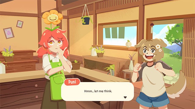 Trò chuyện, lắng nghe tâm sự và trở thành bạn mới của các nhân vật trong Puni the Florist