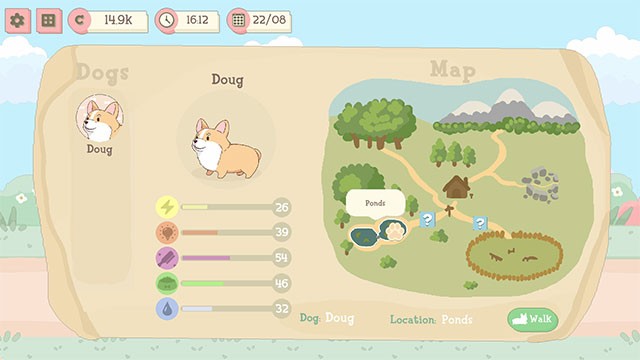 Phát triển danh tiếng của Puppy Park để mở khóa tuyến đường đi bộ mới