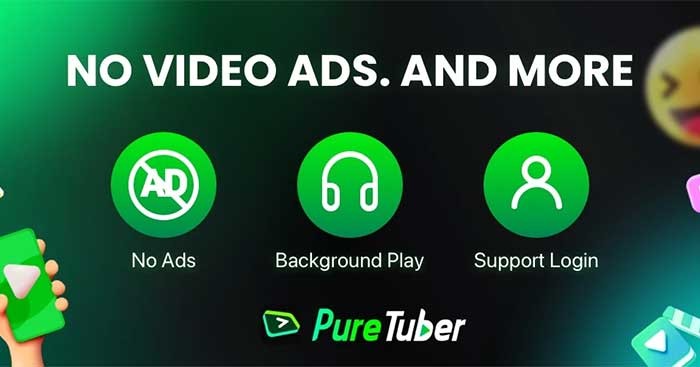 Pure Tuber chặn tất cả các quảng cáo trong lúc xem video