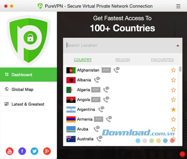 donwload PureVPN cho Mac