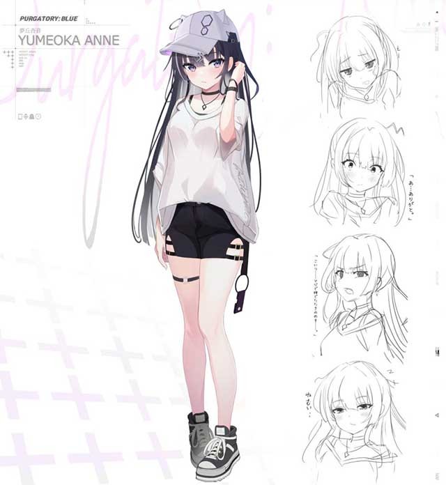 Tạo hình nhân vật Yumeoka Anne