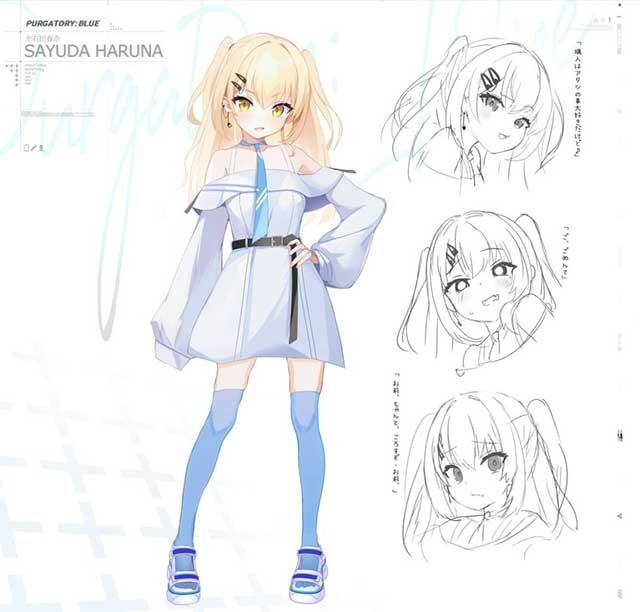 Tạo hình nhân vật Haruna Sayuda