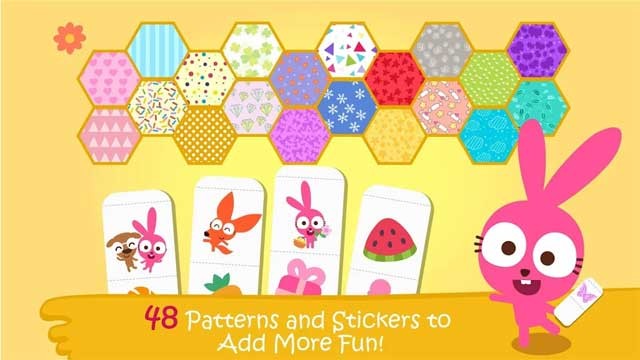 40 họa tiết và sticker để giúp bức tranh của bé thêm phần sống động và cá tính