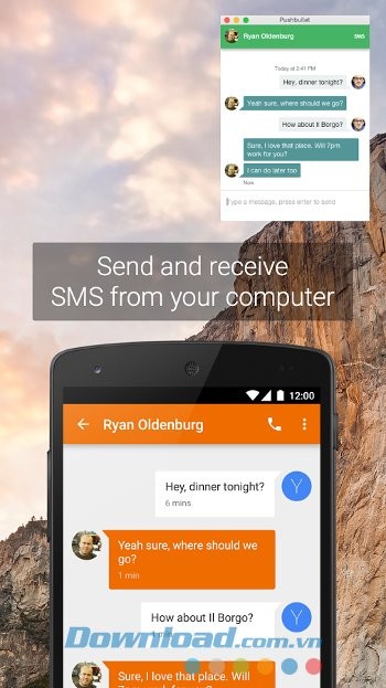 Gửi tin nhắn từ Pushbullet