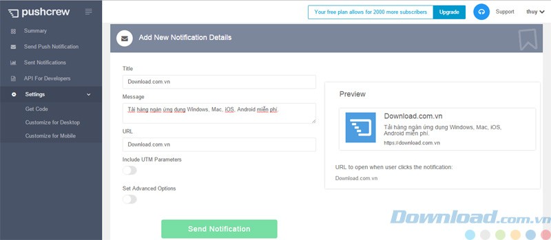 Soạn và gửi thông báo