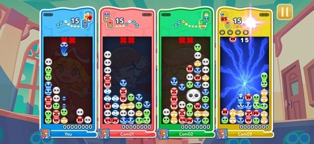 Puyo Puyo Puzzle Pop là game dựa theo trò chơi xếp hình cổ điển Puyo Puyo
