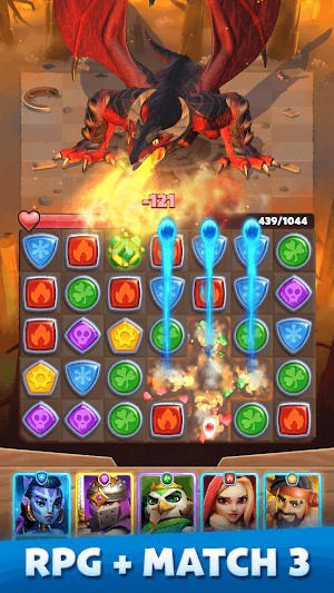 Puzzle Breakers là một trò chơi nhập vai kết hợp xếp hình match-3