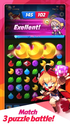 Đấu match-3 thú vị