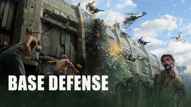 Phòng thủ căn cứ của bạn khỏi zombie trong game Puzzle Raiders