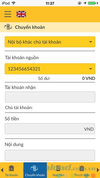 Chuyển khoản ngân hàng