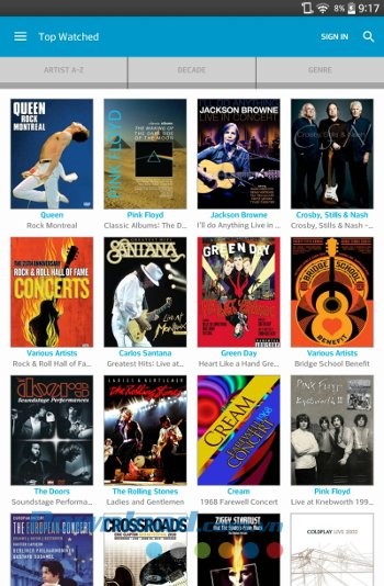 Các chương trình cập nhật trên Qello Concerts