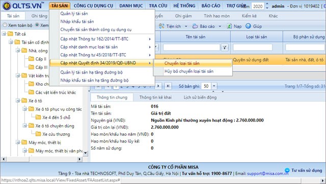 Chuyển loại tài sản