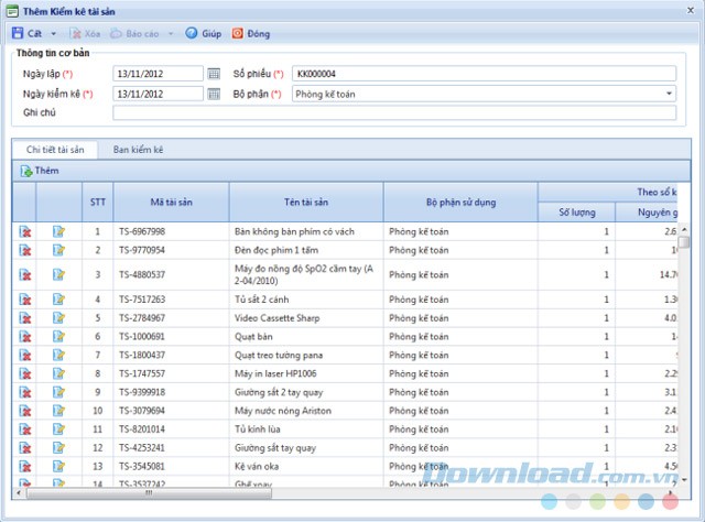 Kiểm kê tài sản