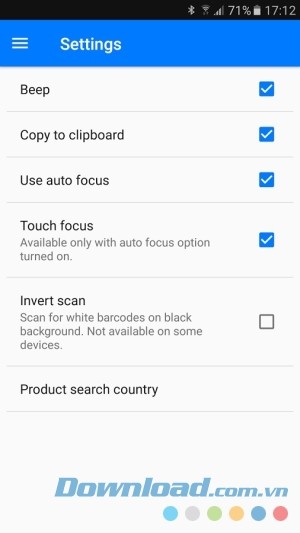 Cài đặt QR & Barcode Scanner Pro cho Android