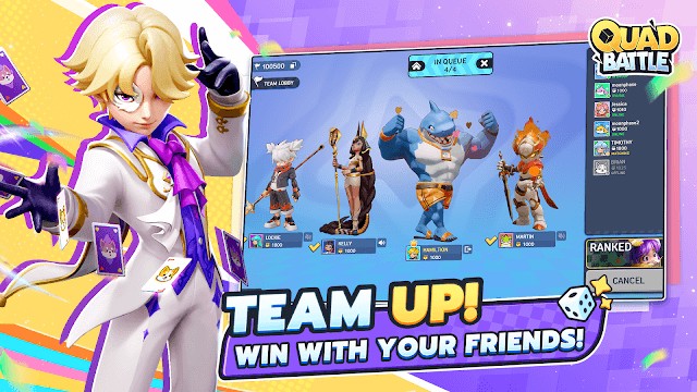 Lập team và giành chiến thắng cùng với bạn bè