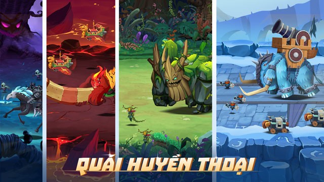 Gặp nhiều loại quái trong huyền thoại