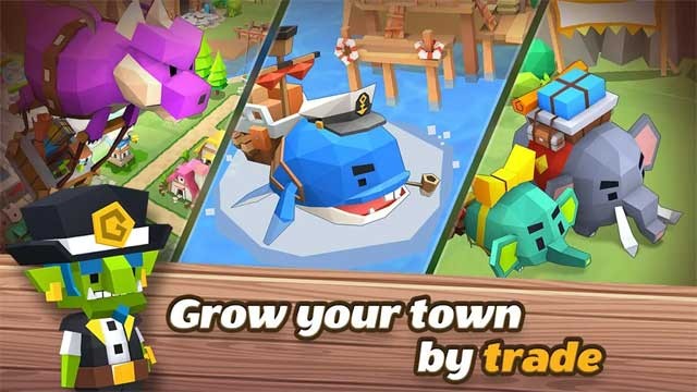 Phát triển thị trấn QubeTown thông qua trao đổi hàng hóa