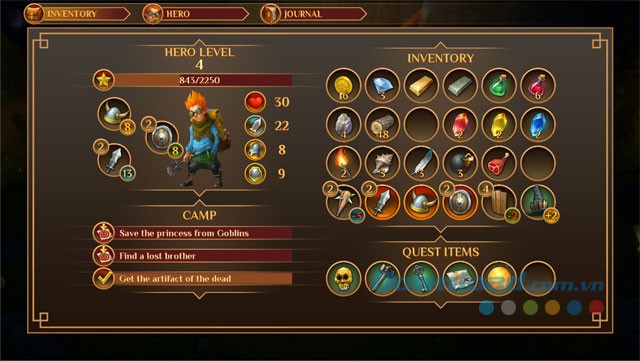 Nâng cấp nhân vật