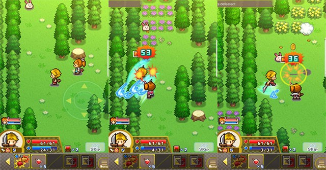 Quest Town Saga sở hữu nền đồ họa pixel dễ thương và vô cùng sống động