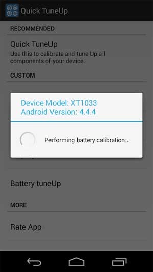 Quick TuneUp Android sẽ giải quyết các vấn đề về pin điện thoại
