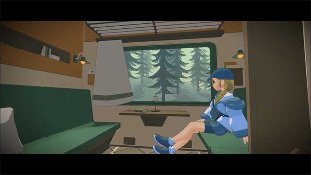 Ngắm nhìn phong cảnh liên tục thay đổi khi tàu di chuyển