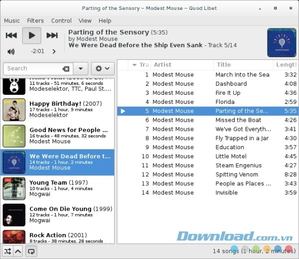 Quod Libet cho Mac cho phép người dùng phát nhạc theo sở thích