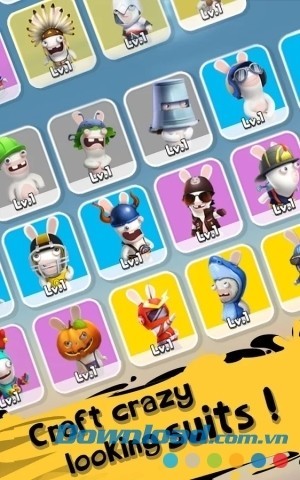 Hệ thống trang phục phong phúc với các kỹ năng khác nhau