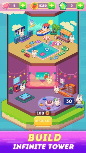 Xây dựng tháp cho thỏ