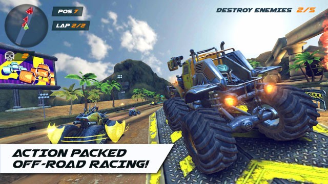 Tham gia các cuộc đua offroad đầy hành động trong game RACE: Rocket Arena Car Extreme