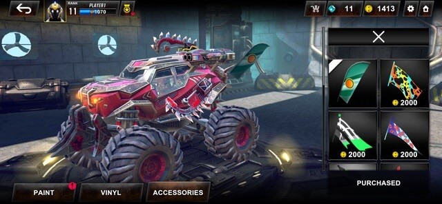 Tùy chỉnh chiếc xe của bạn thêm hầm hố và mạnh mẽ, thể hiện cá tính riêng của mình trước đối thủ