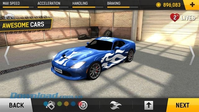 Tùy biến chiếc siêu xe của bạn trong Racing Fever