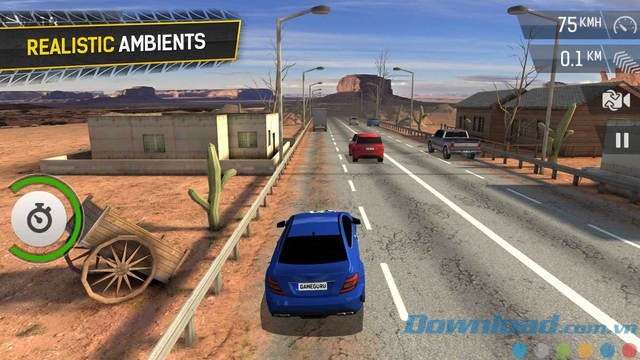 Đua xe trong 4 môi trường chân thực