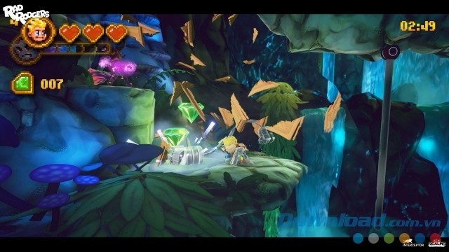 Điều khiển cậu bé ham chơi trong game hành động phiêu lưu mới Rad Rodgers: World One cho máy tính