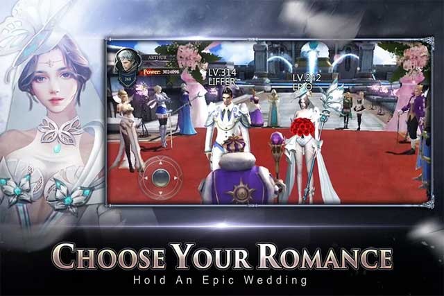 Viết nên câu chuyện lãng mạn của riêng bạn trong game Rage of Gods for Android