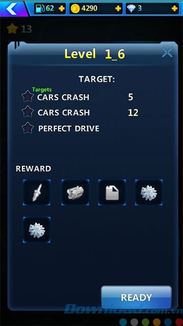 Mỗi level có các nhiệm vụ khác nhau