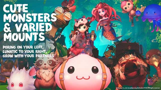 Rất nhiều quái vật và thú cưỡi dễ thương để thuần hóa