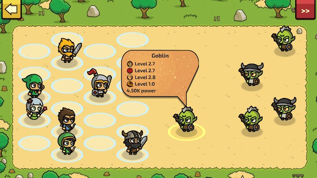 Đưa nhóm anh hùng của bạn đi đụng độ với đội quân thây ma, yêu tinh, cướp biển và sát thủ trong game Raid Heroes: Total War