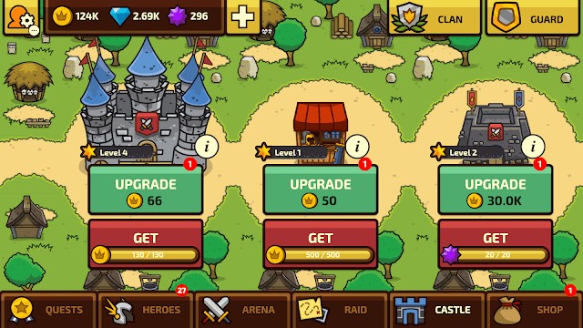 Phát triển và bảo vệ lâu đài trong thị trấn