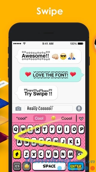 Nhập liệu nhanh bằng cử chỉ