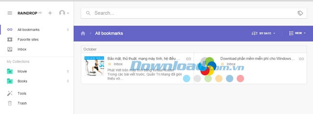 Giao diện trang chủ