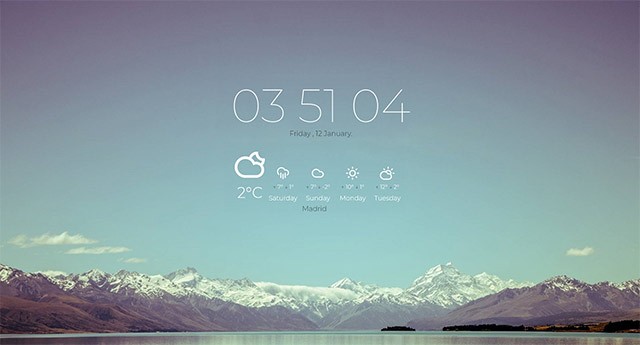 Dễ dàng thêm đồng hồ, thông tin thời tiết, hình ảnh, video... vào màn hình khóa máy tính